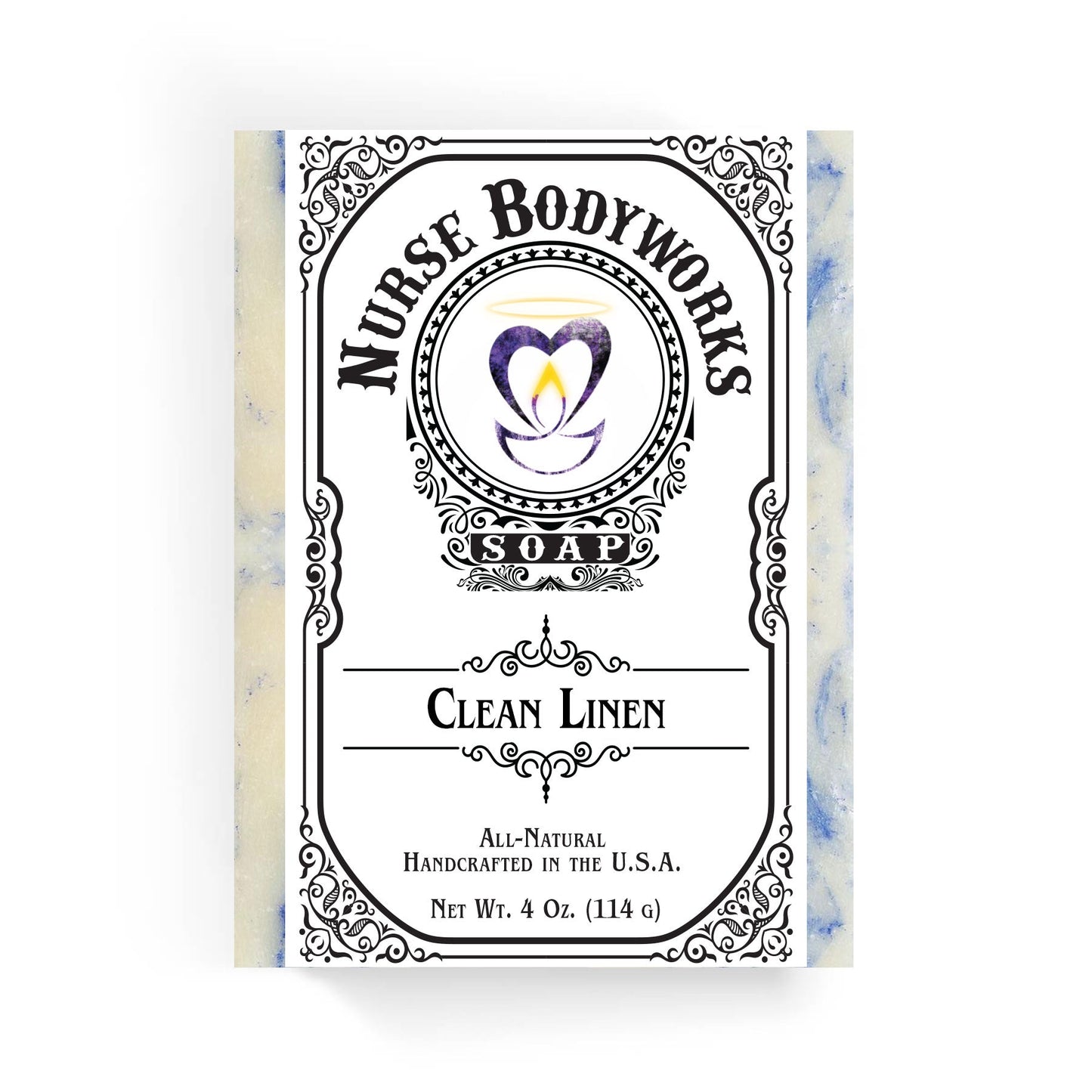 Clean Linen Handmade Natural Soap by Nurse Bodyworks